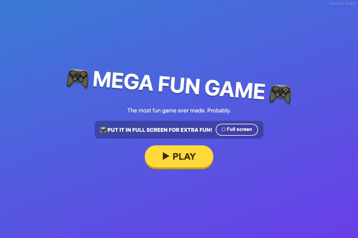 Mega Fun Game